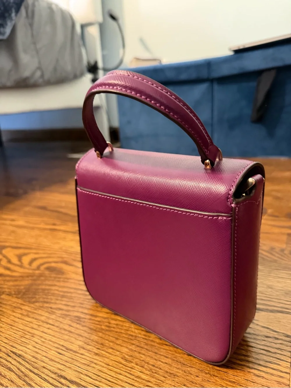 kate spade purple Leather Top-Handle Hand Bag / Crossbody